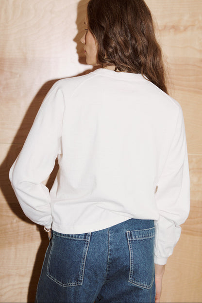 Mahuna LS T-Shirt in Off White