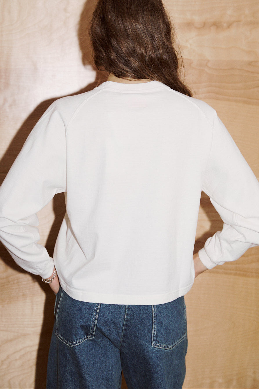 Mahuna LS T-Shirt in Off White