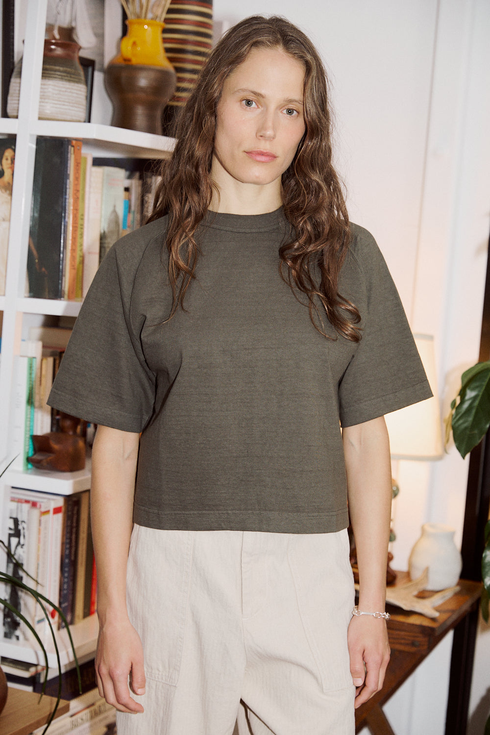 Mahuna SS T-Shirt in Black Olive