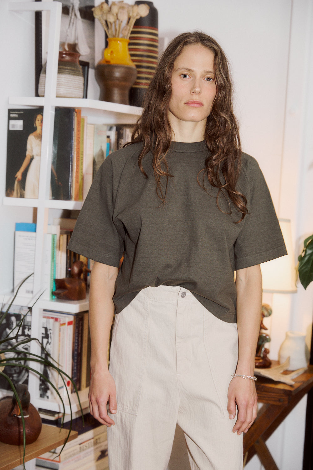 Mahuna SS T-Shirt in Black Olive