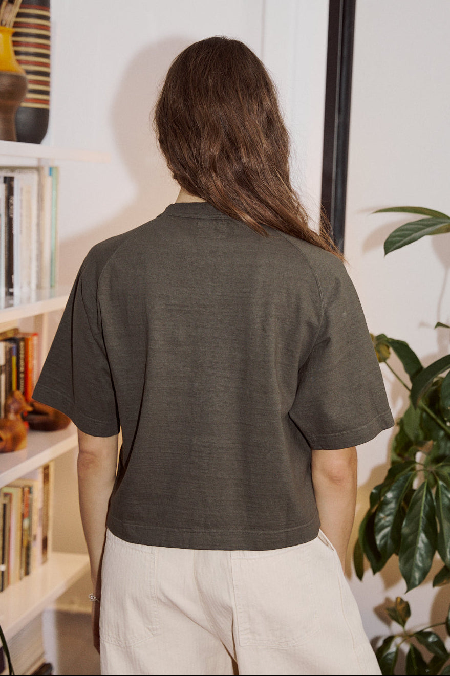 Mahuna SS T-Shirt in Black Olive