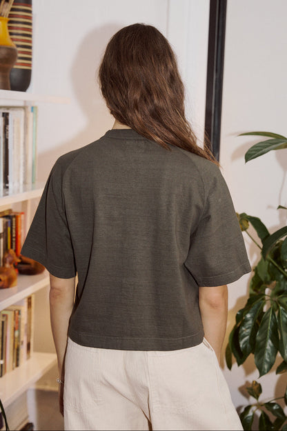 Mahuna SS T-Shirt in Black Olive