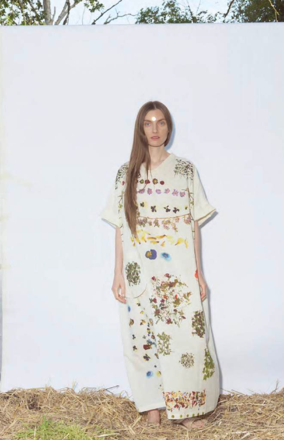 Big Dress in Pressed Flowers