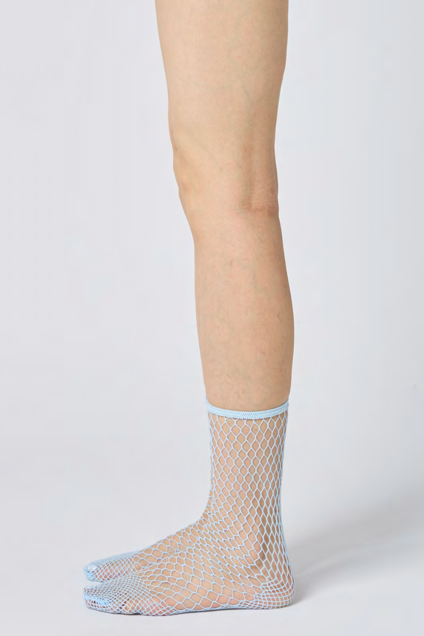 Fishnet Socks - Sky Blue