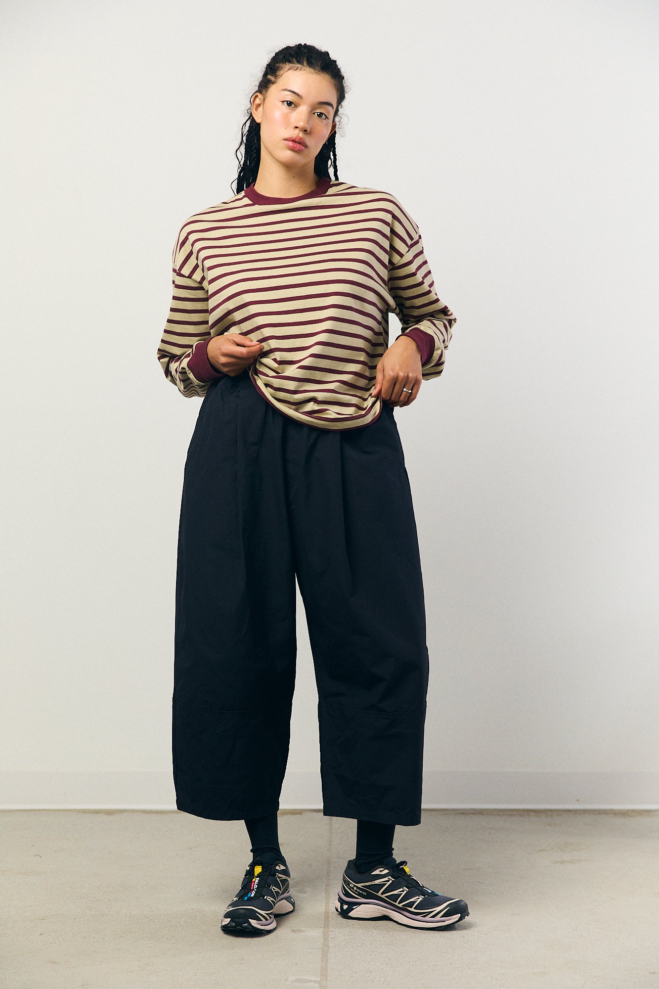 Cocoon Pants in Navy Black