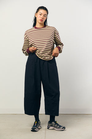 Cocoon Pants in Navy Black