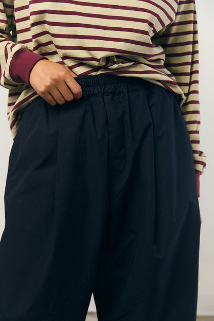Cocoon Pants in Navy Black