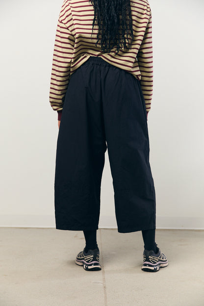 Cocoon Pants in Navy Black