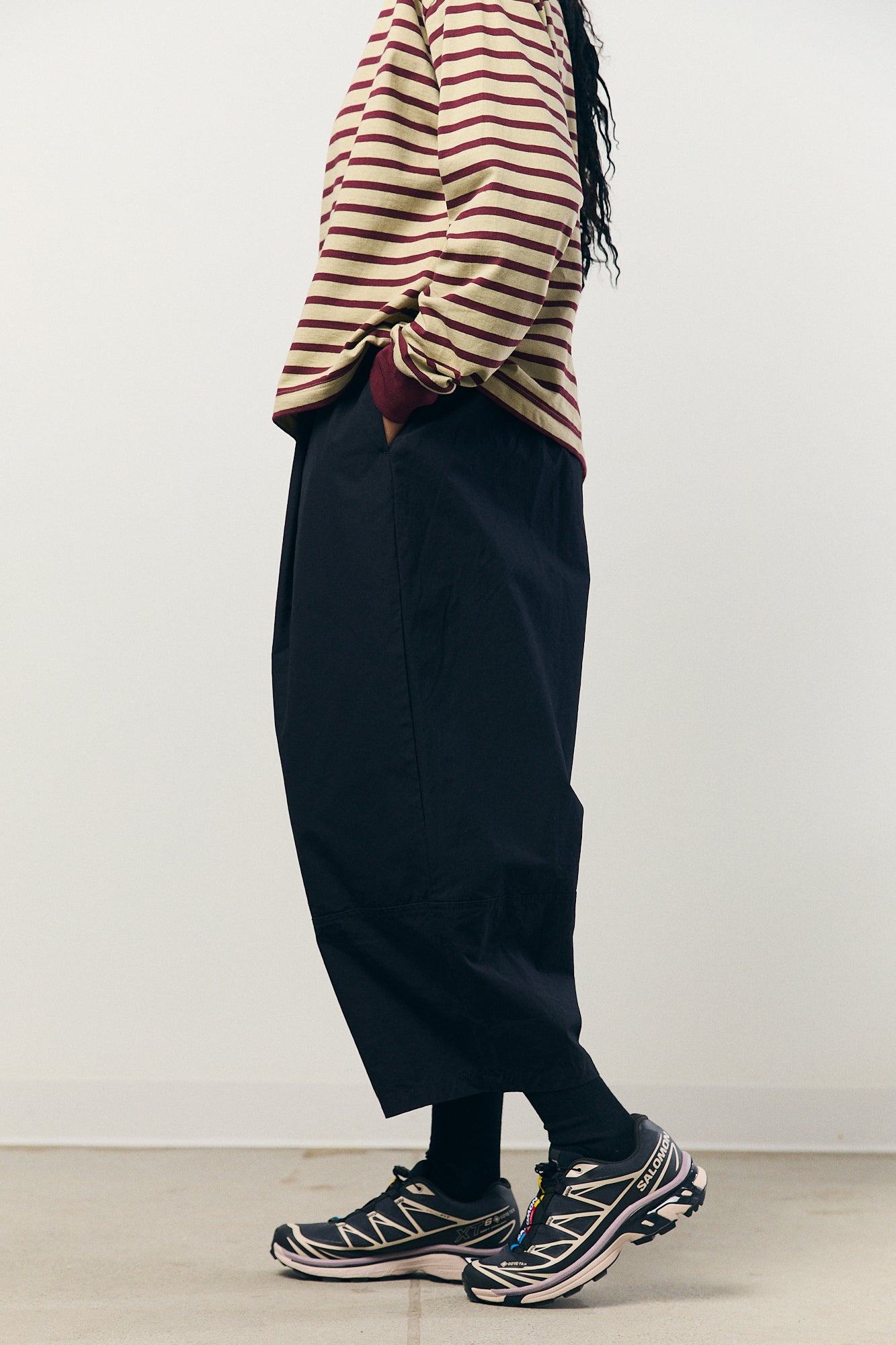 Cocoon Pants in Navy Black