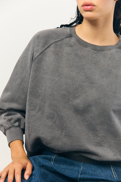 Pigment Dye Sweat L/S in Grey