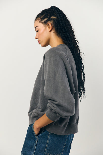 Pigment Dye Sweat L/S in Grey