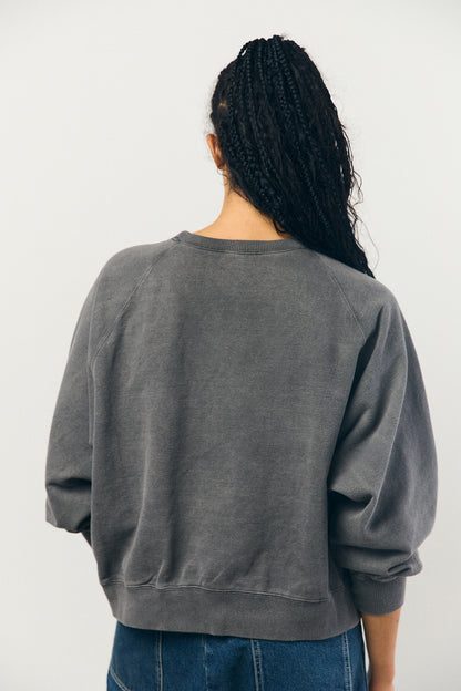 Pigment Dye Sweat L/S in Grey