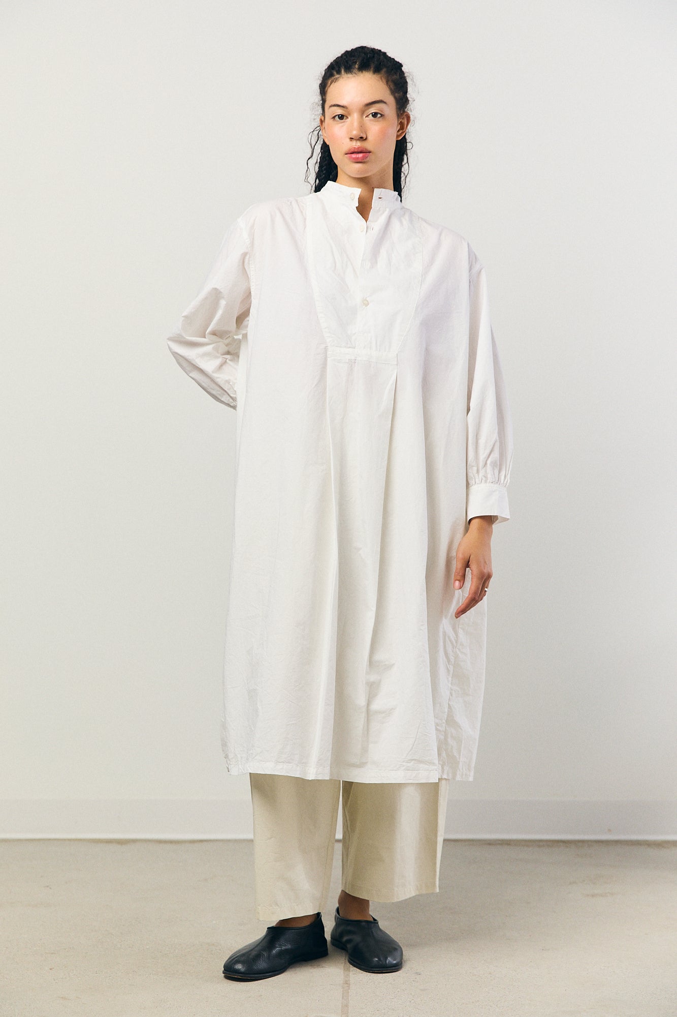 Shirt Dress in Off-White