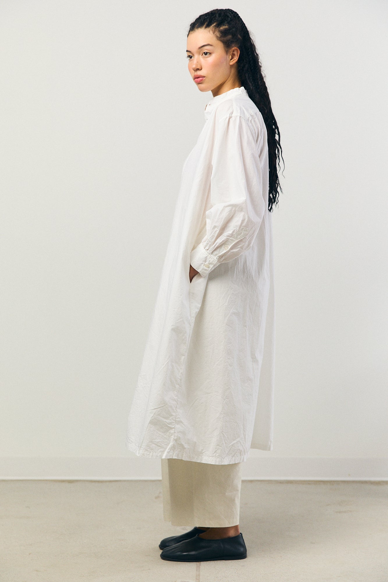 Shirt Dress in Off-White