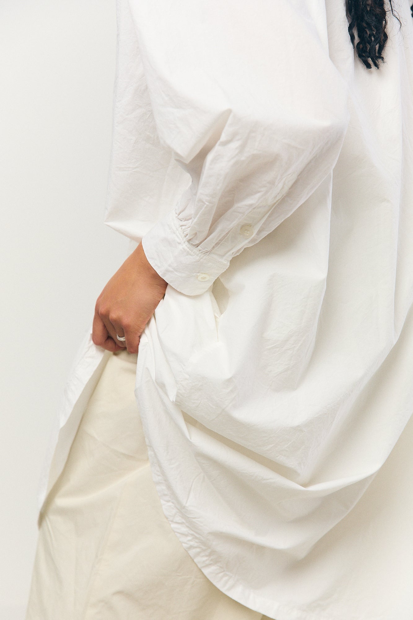 Shirt Dress in Off-White