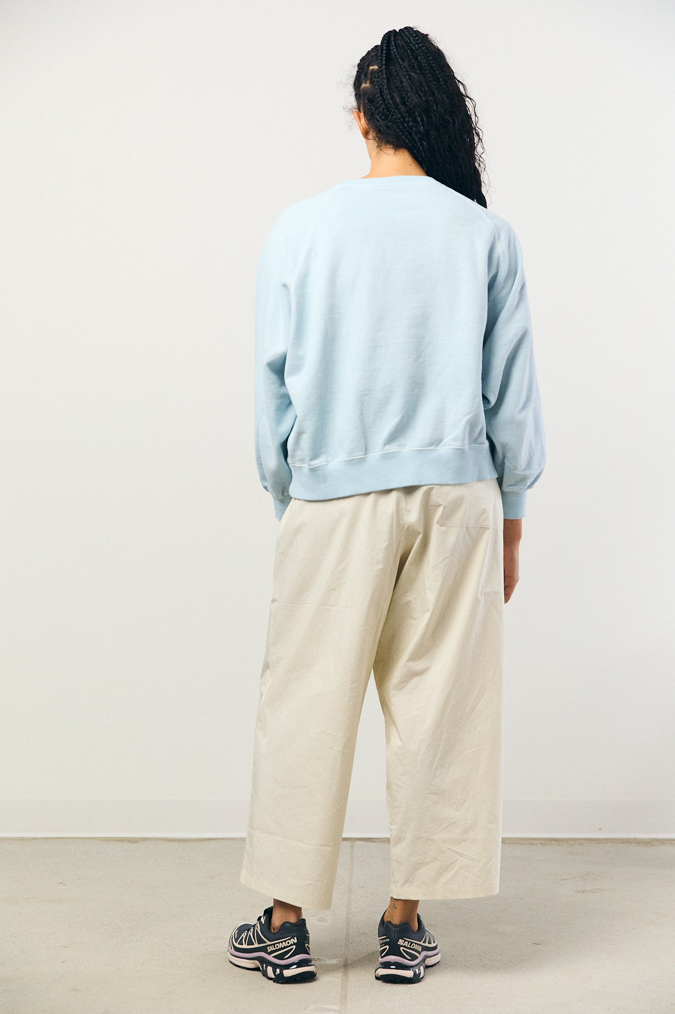 Pigment Dye Sweat L/S in Blue