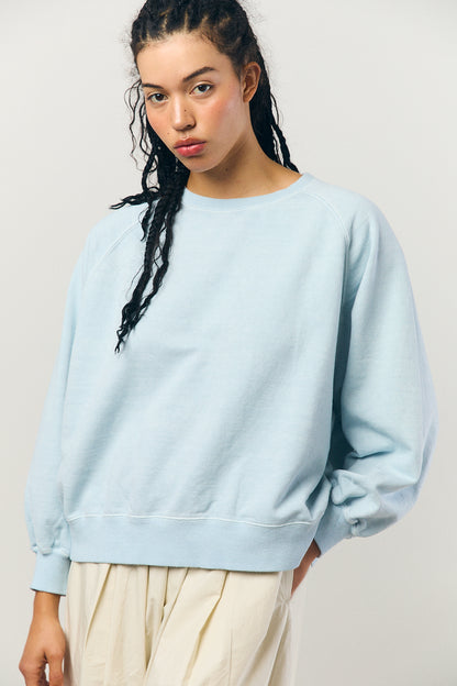 Pigment Dye Sweat L/S in Blue