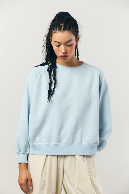 Pigment Dye Sweat L/S in Blue