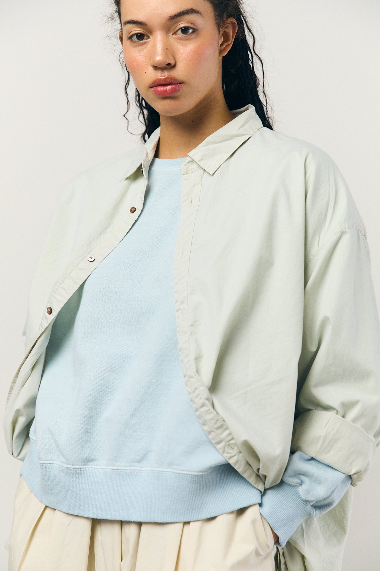 Unisex Shirt in Mint Green