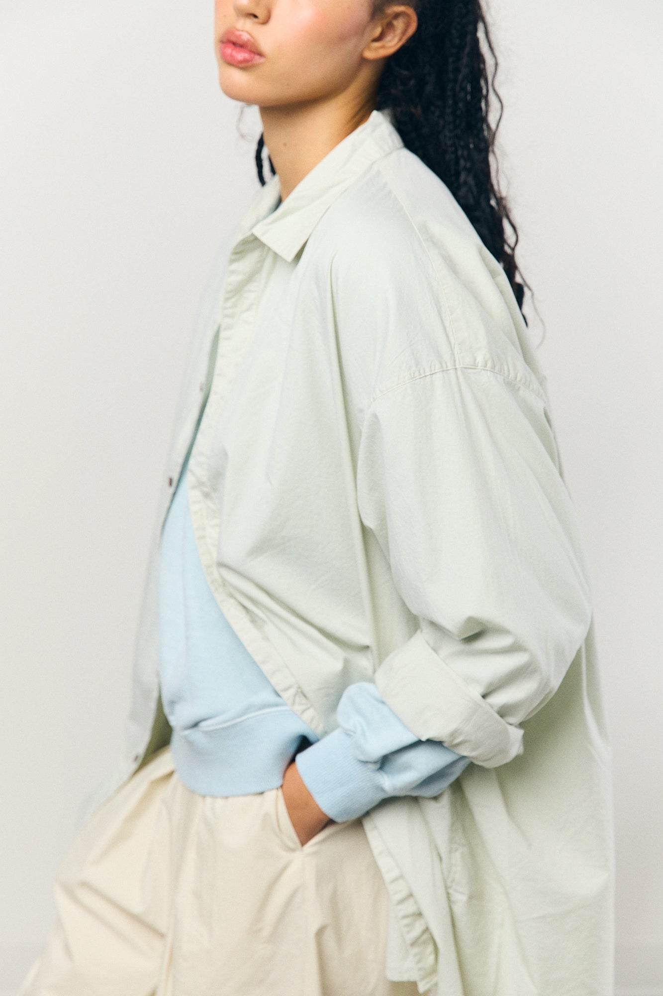 Unisex Shirt in Mint Green