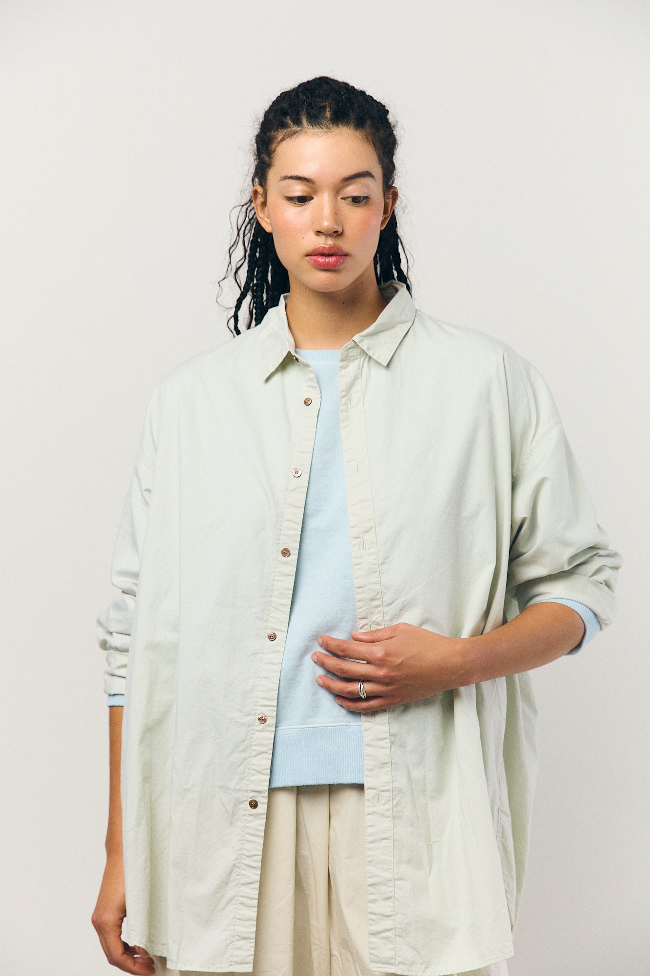Unisex Shirt in Mint Green