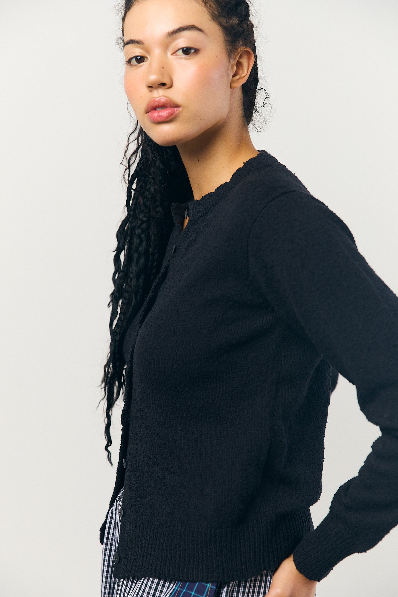 Piste Cardigan in Black