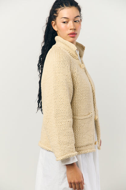 Knit Jacket in Ivory