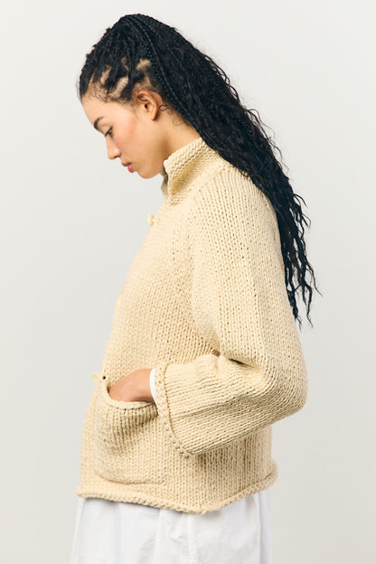 Knit Jacket in Ivory