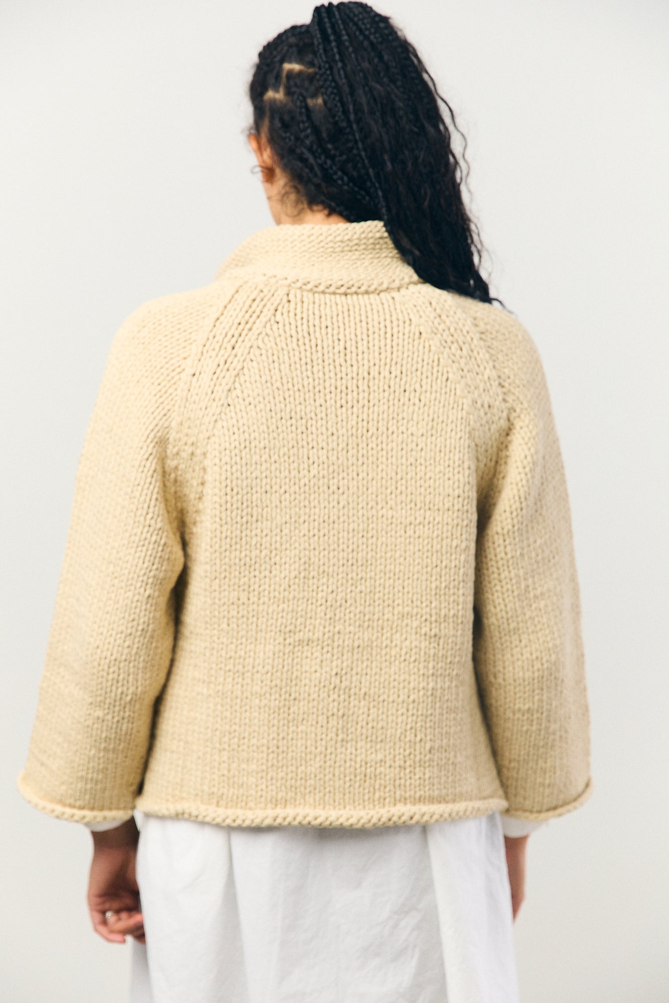 Knit Jacket in Ivory