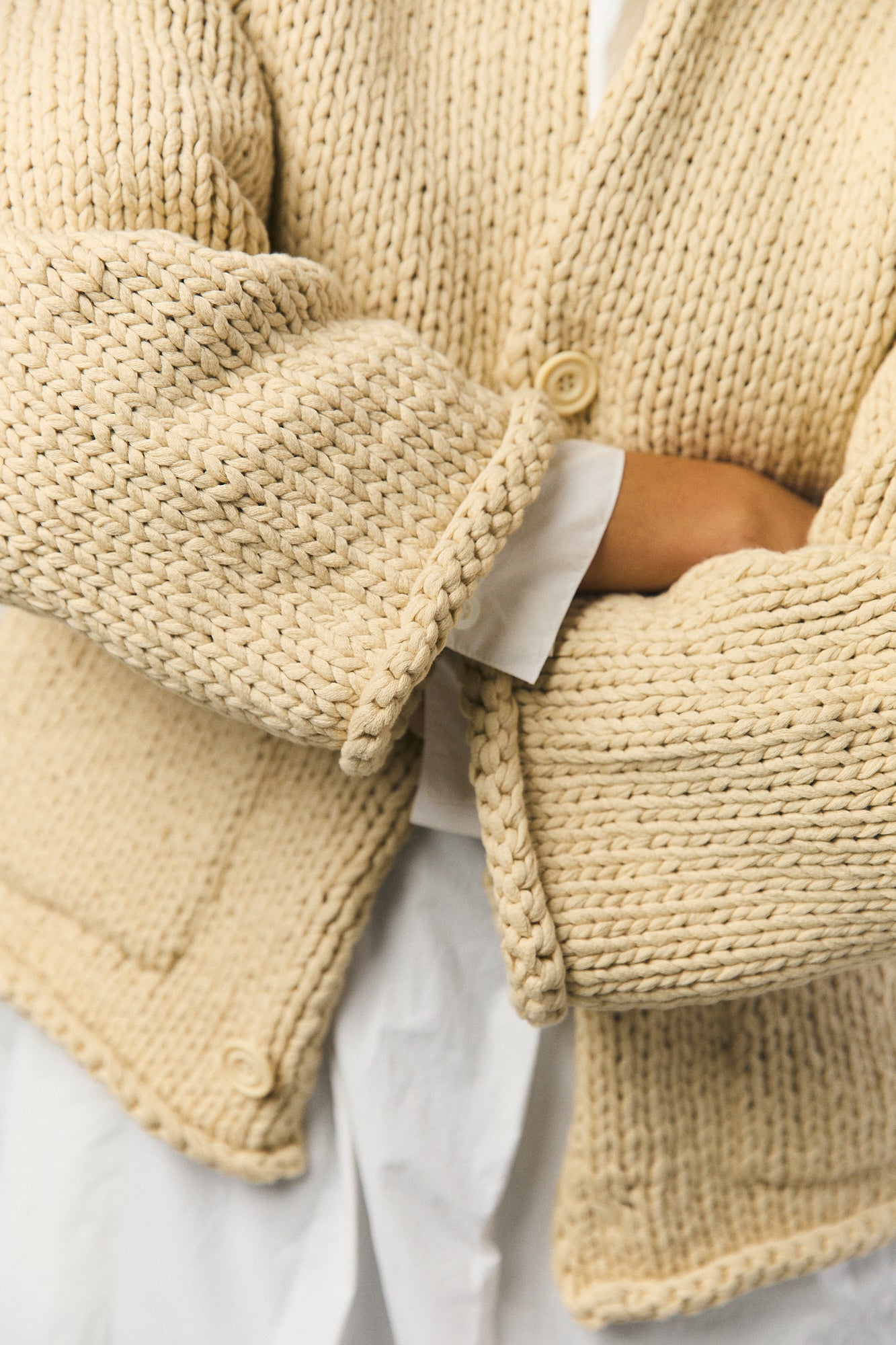 Knit Jacket in Ivory