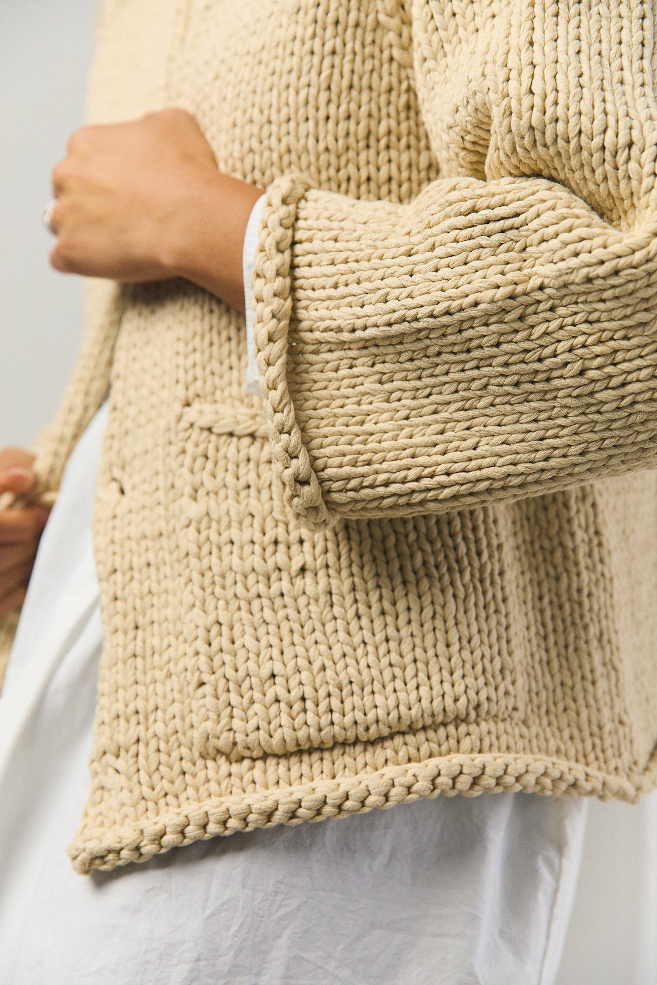 Knit Jacket in Ivory