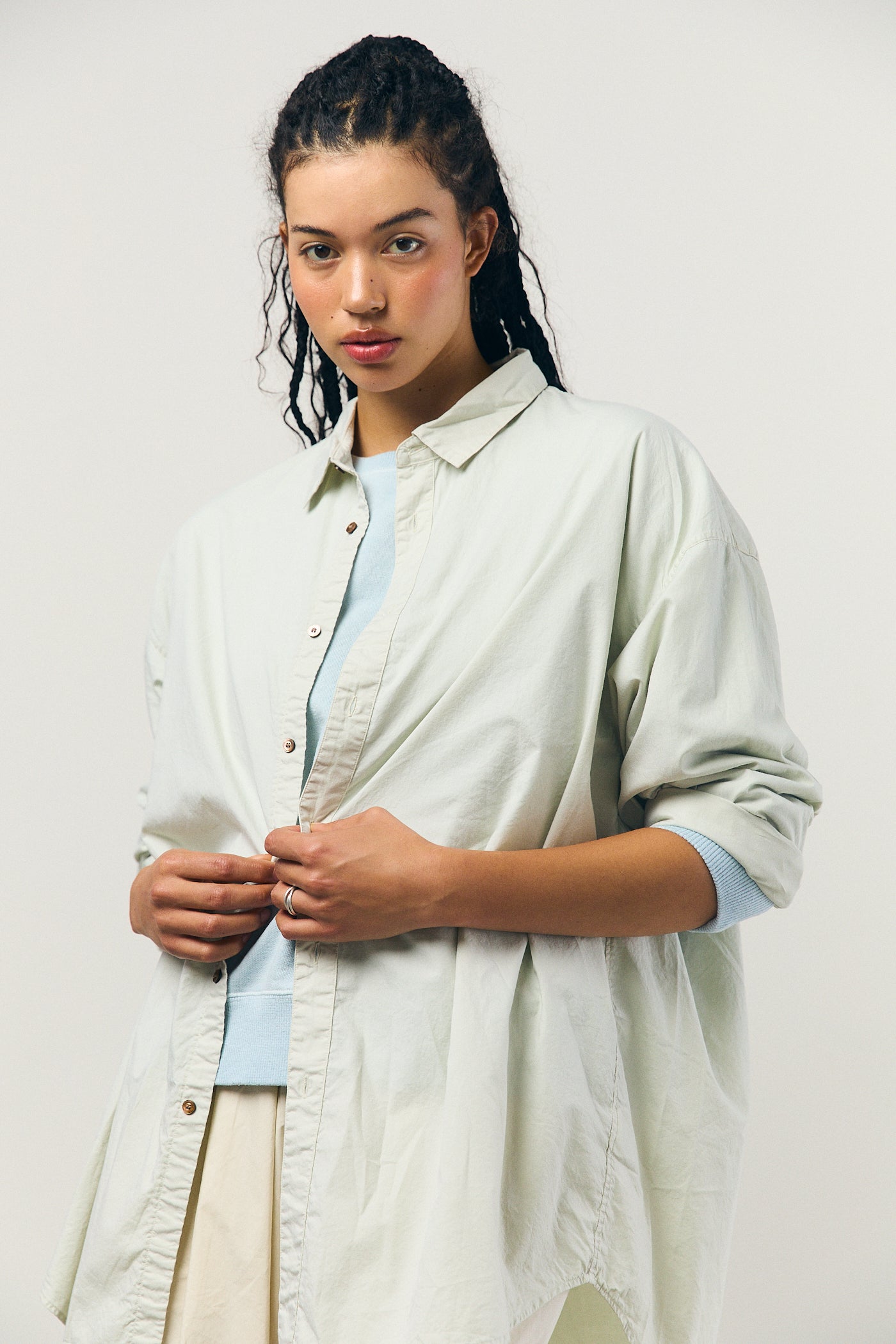 Unisex Shirt in Mint Green