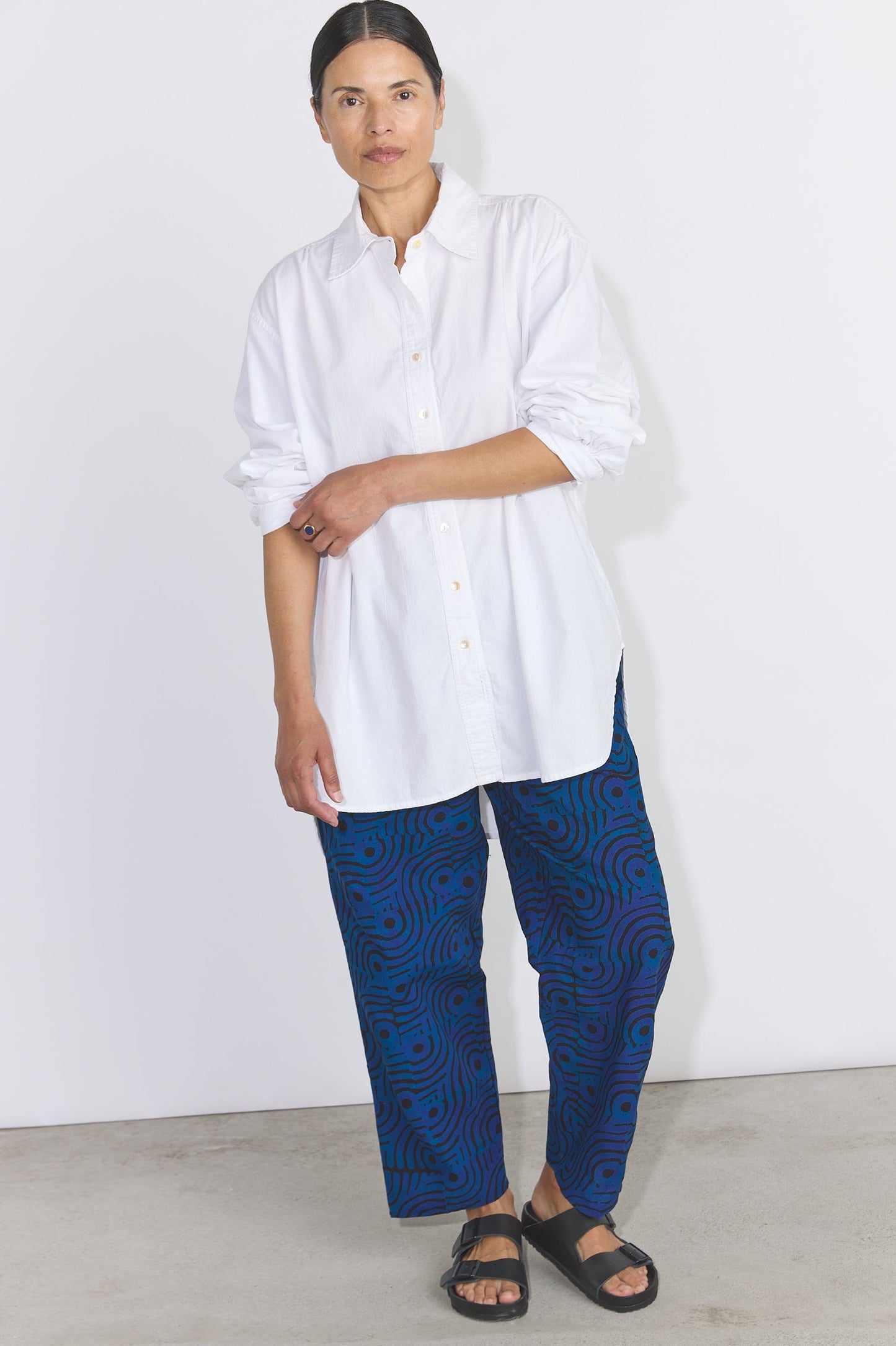 Lazy Pants - Indigo Swirl