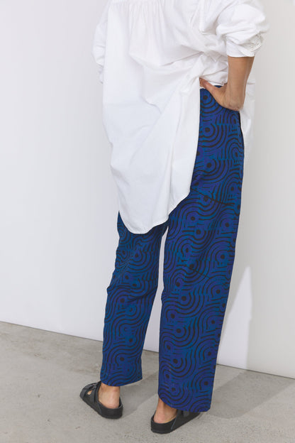 Lazy Pants - Indigo Swirl