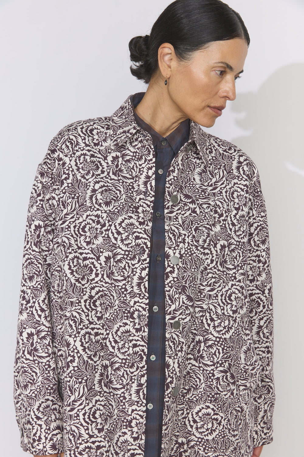 Oversized Shirt Jacket -  Liberty of London Floral Canvas