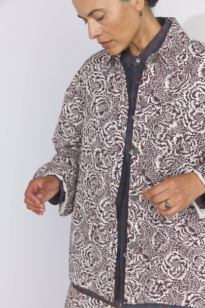 Oversized Shirt Jacket -  Liberty of London Floral Canvas