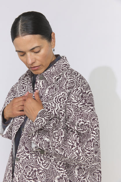 Oversized Shirt Jacket -  Liberty of London Floral Canvas