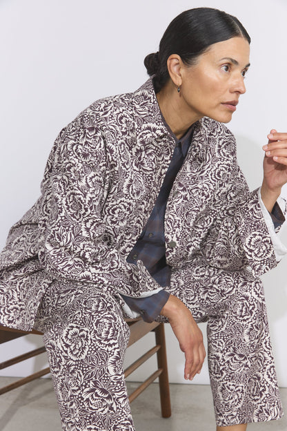Oversized Shirt Jacket -  Liberty of London Floral Canvas