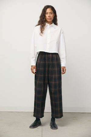 Hakama Pants in Brown Check