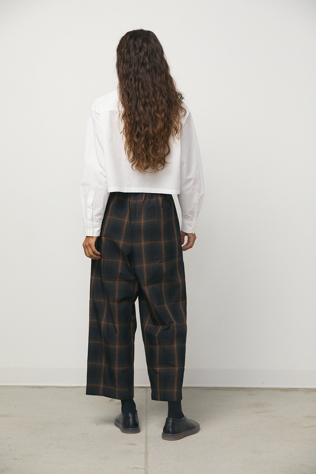 Hakama Pants in Brown Check