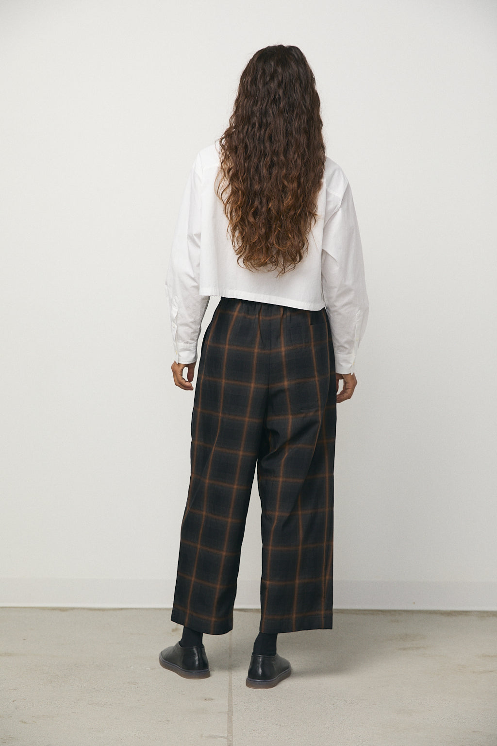 Hakama Pants in Brown Check