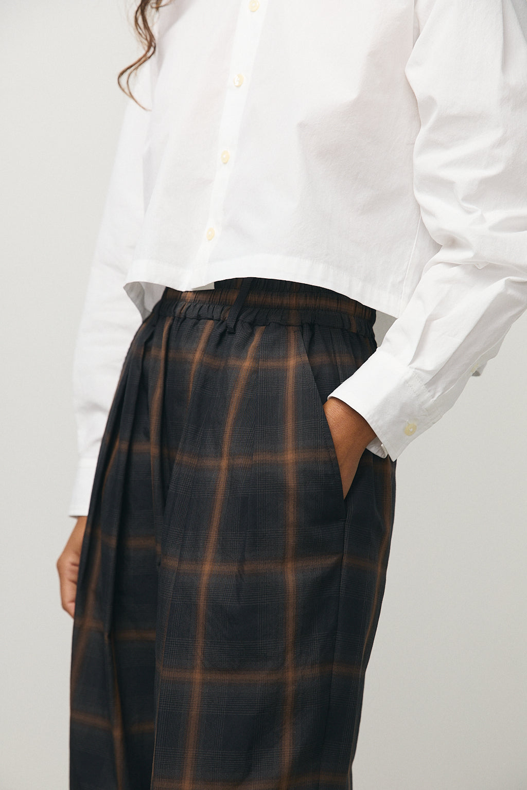 Hakama Pants in Brown Check