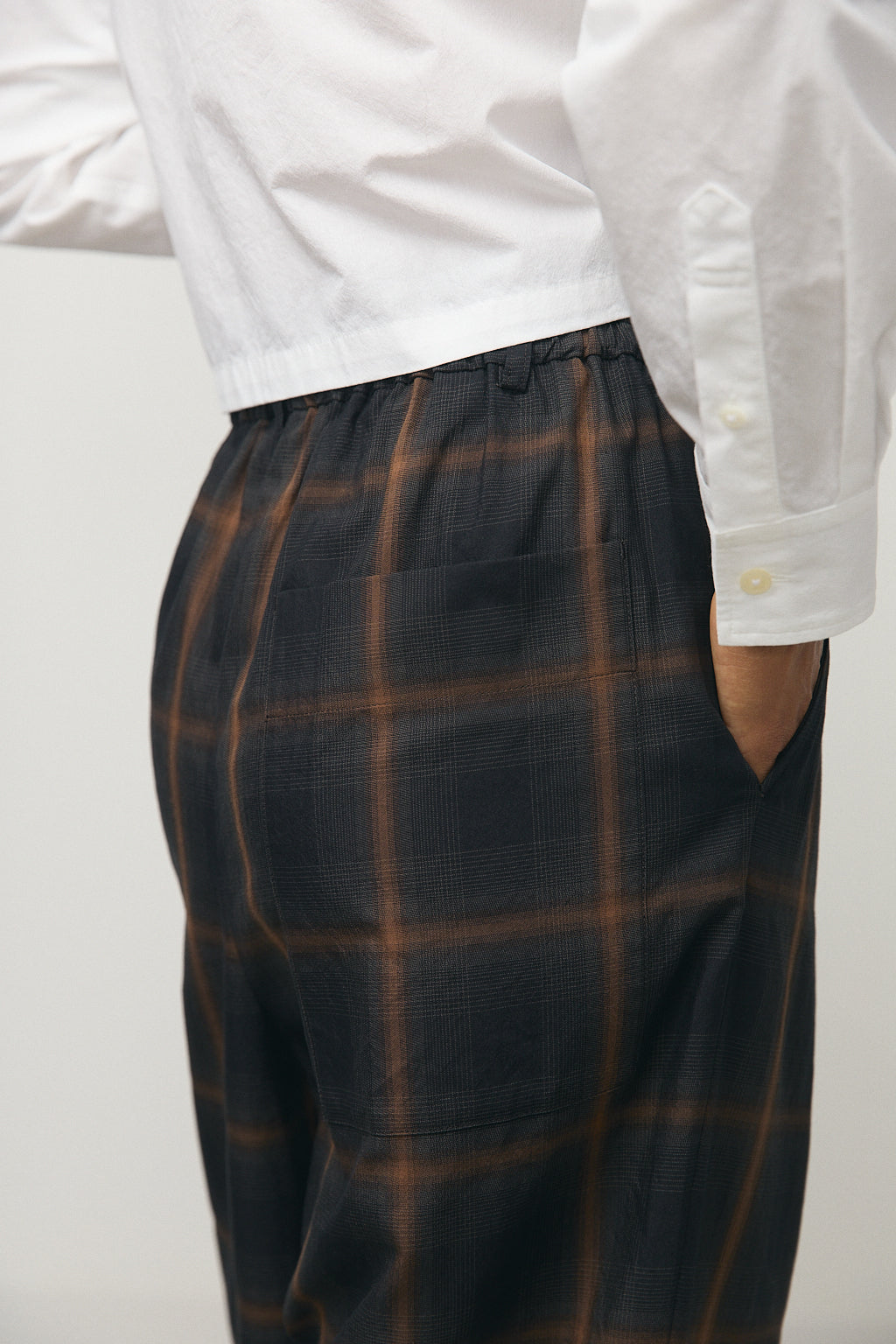 Hakama Pants in Brown Check