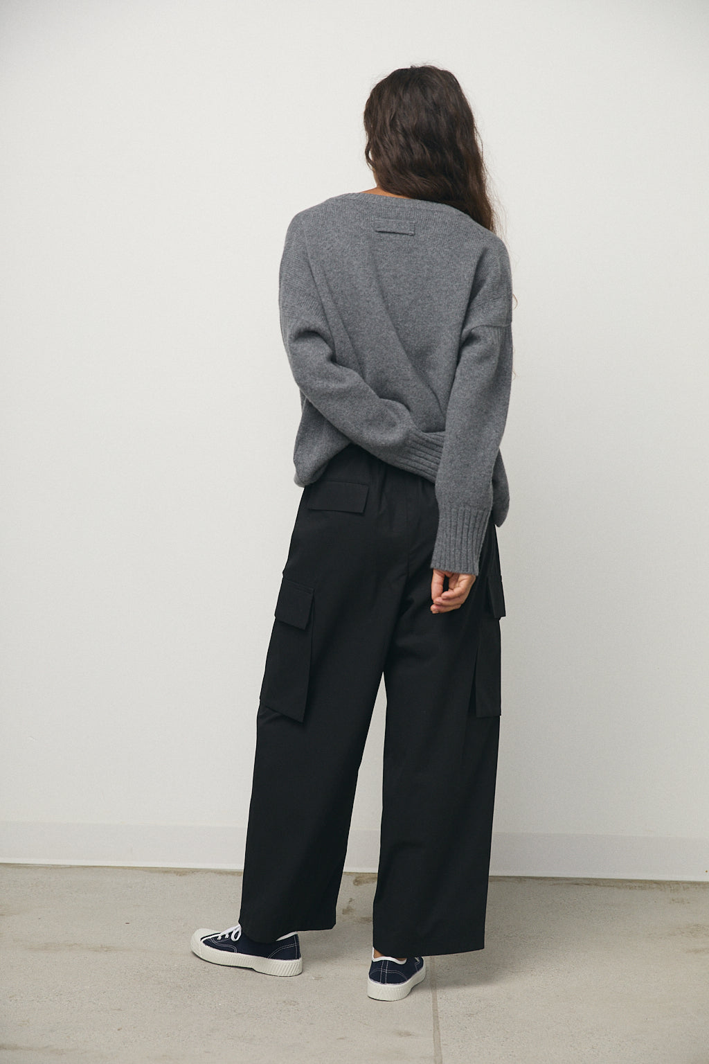 Clover Twill Pants in Black