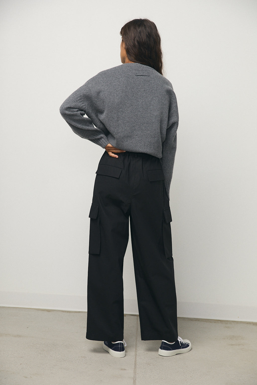 Clover Twill Pants in Black