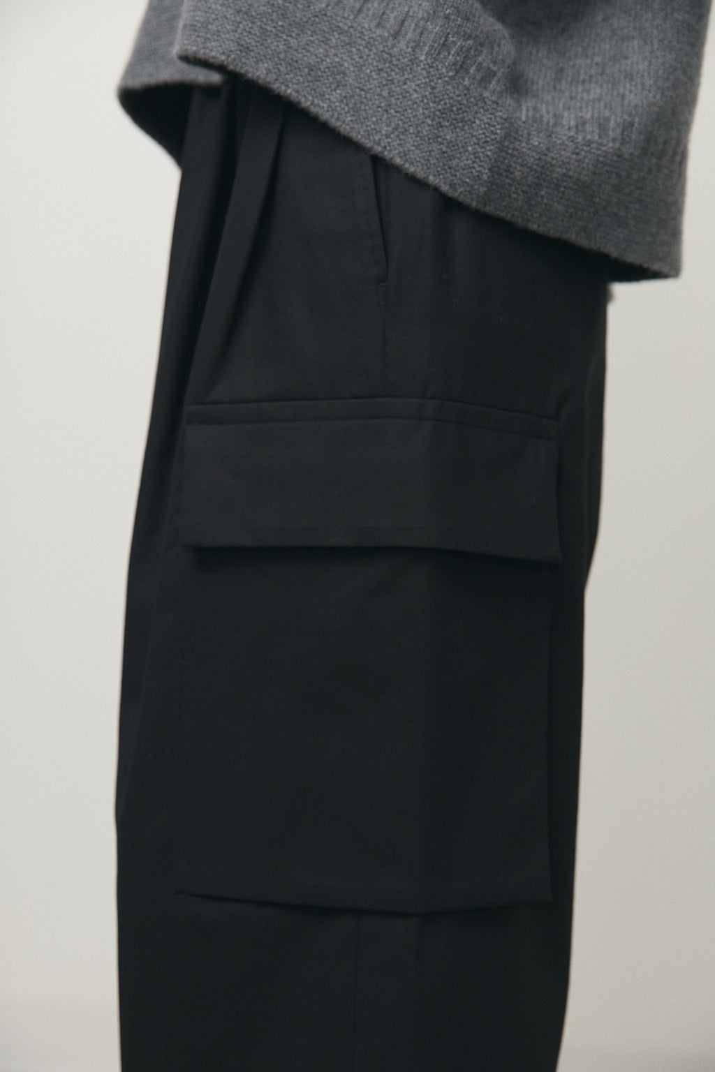 Clover Twill Pants in Black