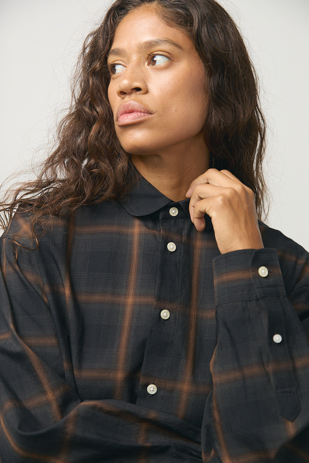 Kay Shirt in Brown Check