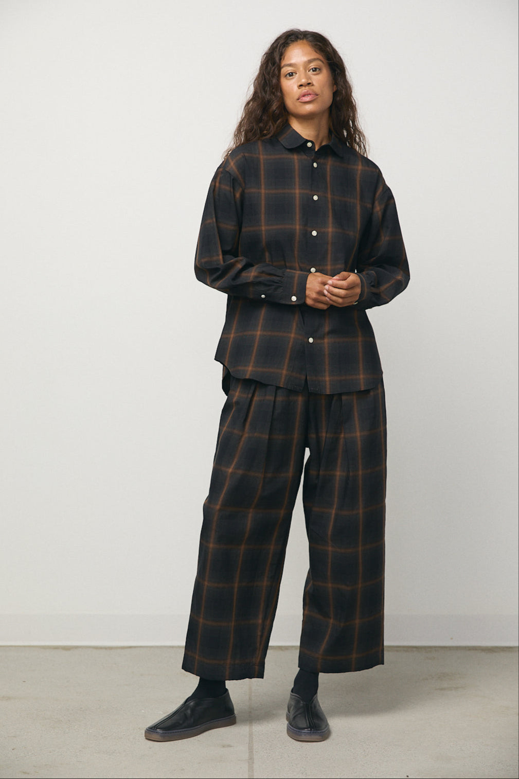 Kay Shirt in Brown Check