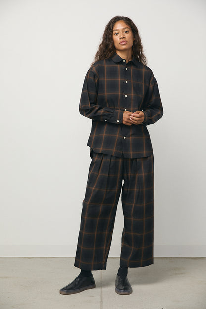 Kay Shirt in Brown Check