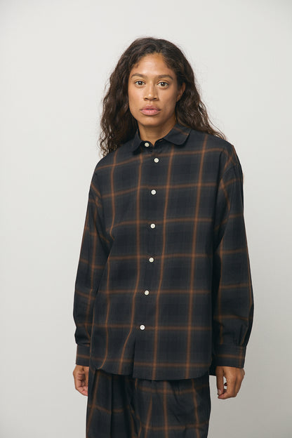 Kay Shirt in Brown Check